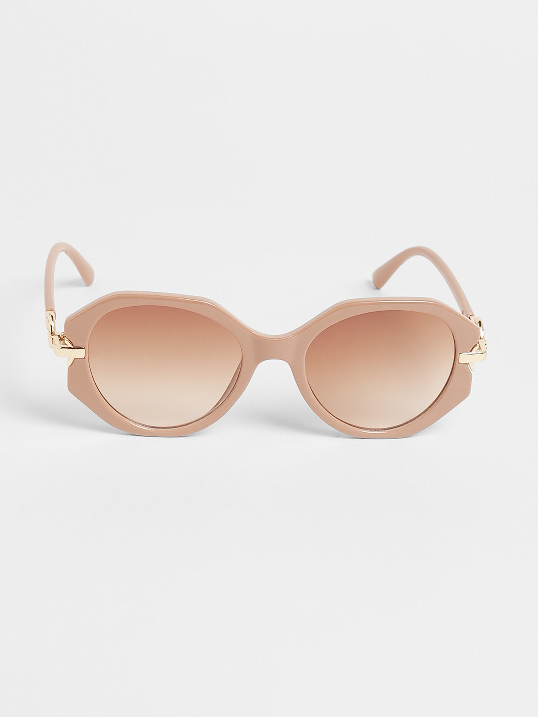 The Orb Round Sunglasses - Tan Brown