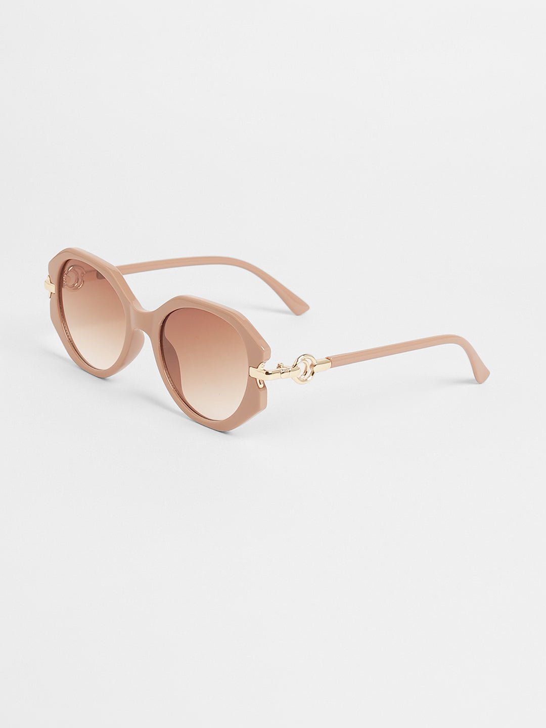 The Orb Round Sunglasses - Tan Brown