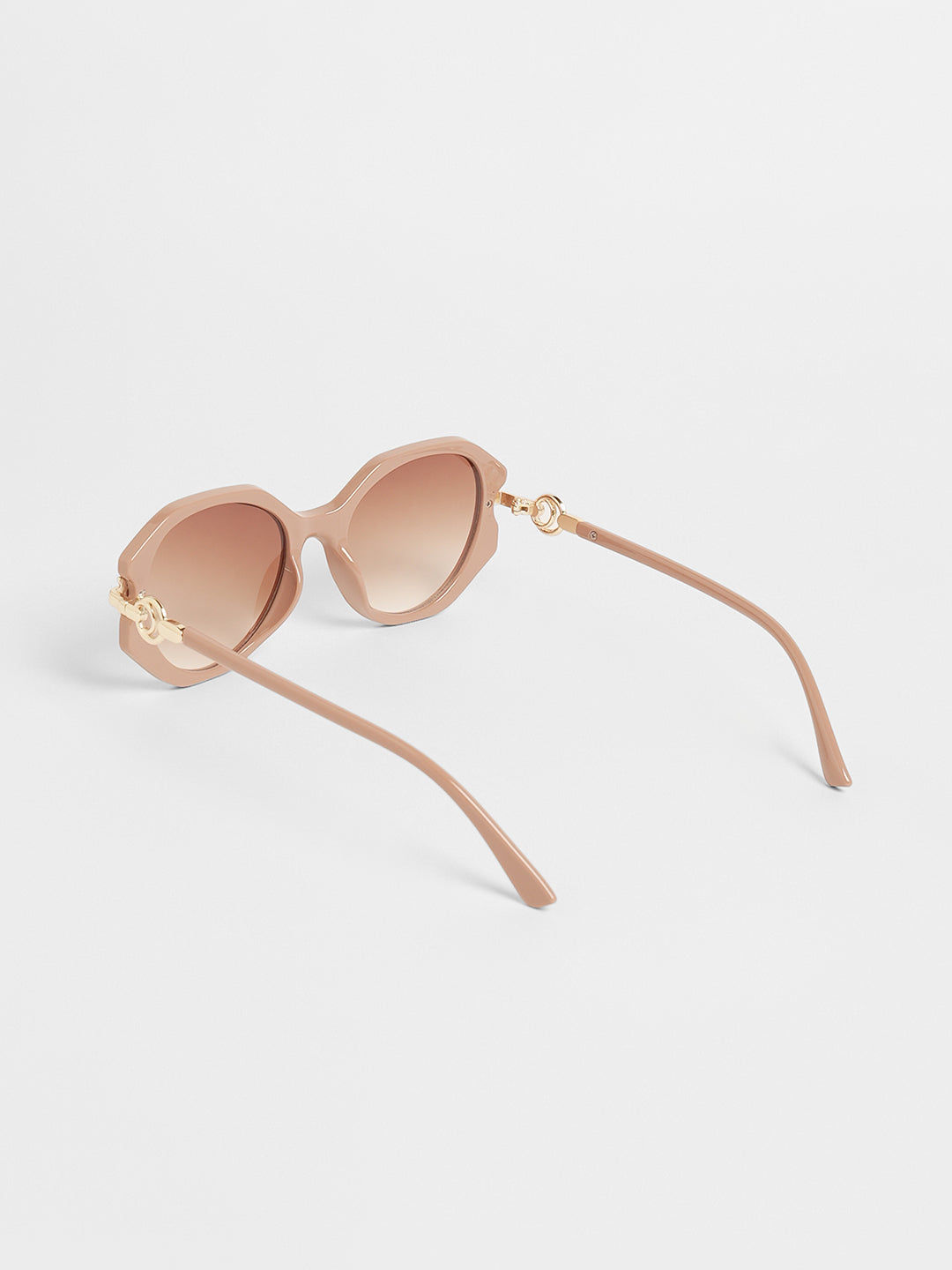 The Orb Round Sunglasses - Tan Brown