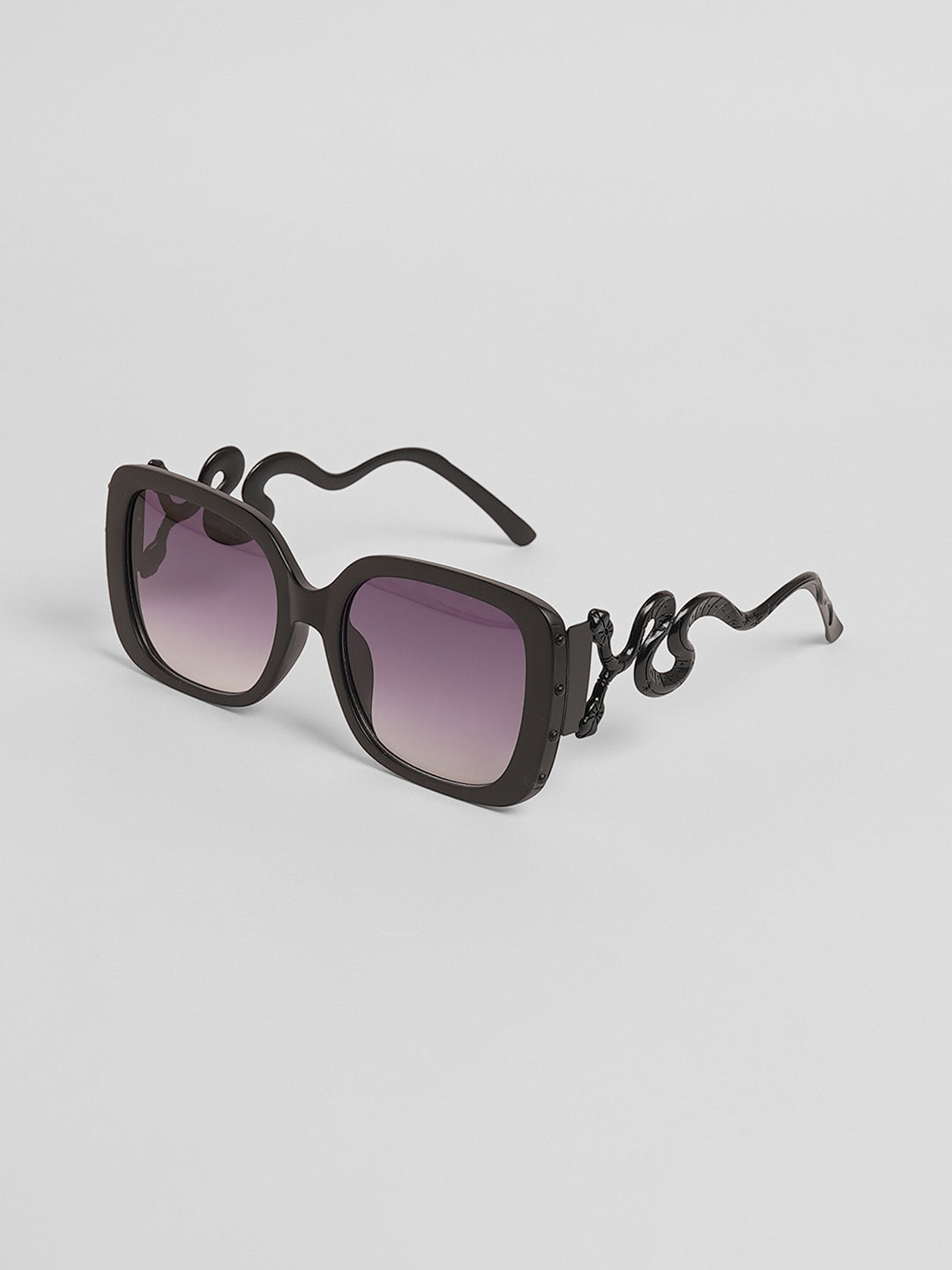 The Serpent Butterfly Sunglasses - Onyx Black