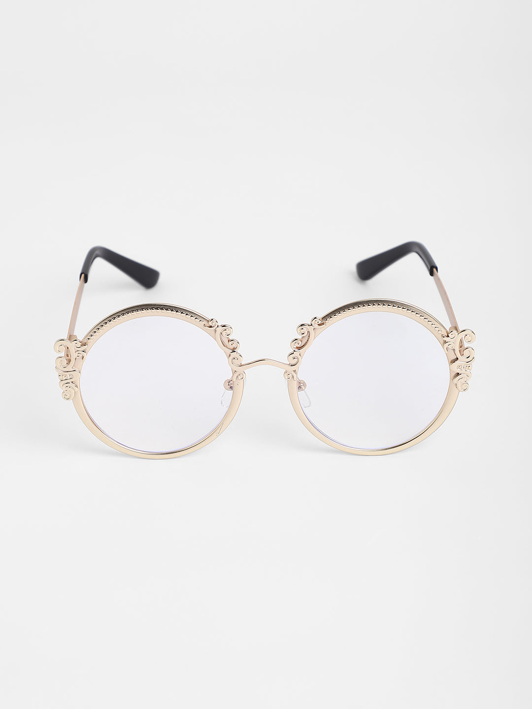 The Renaissance Round Sunglasses - Champayne Gold