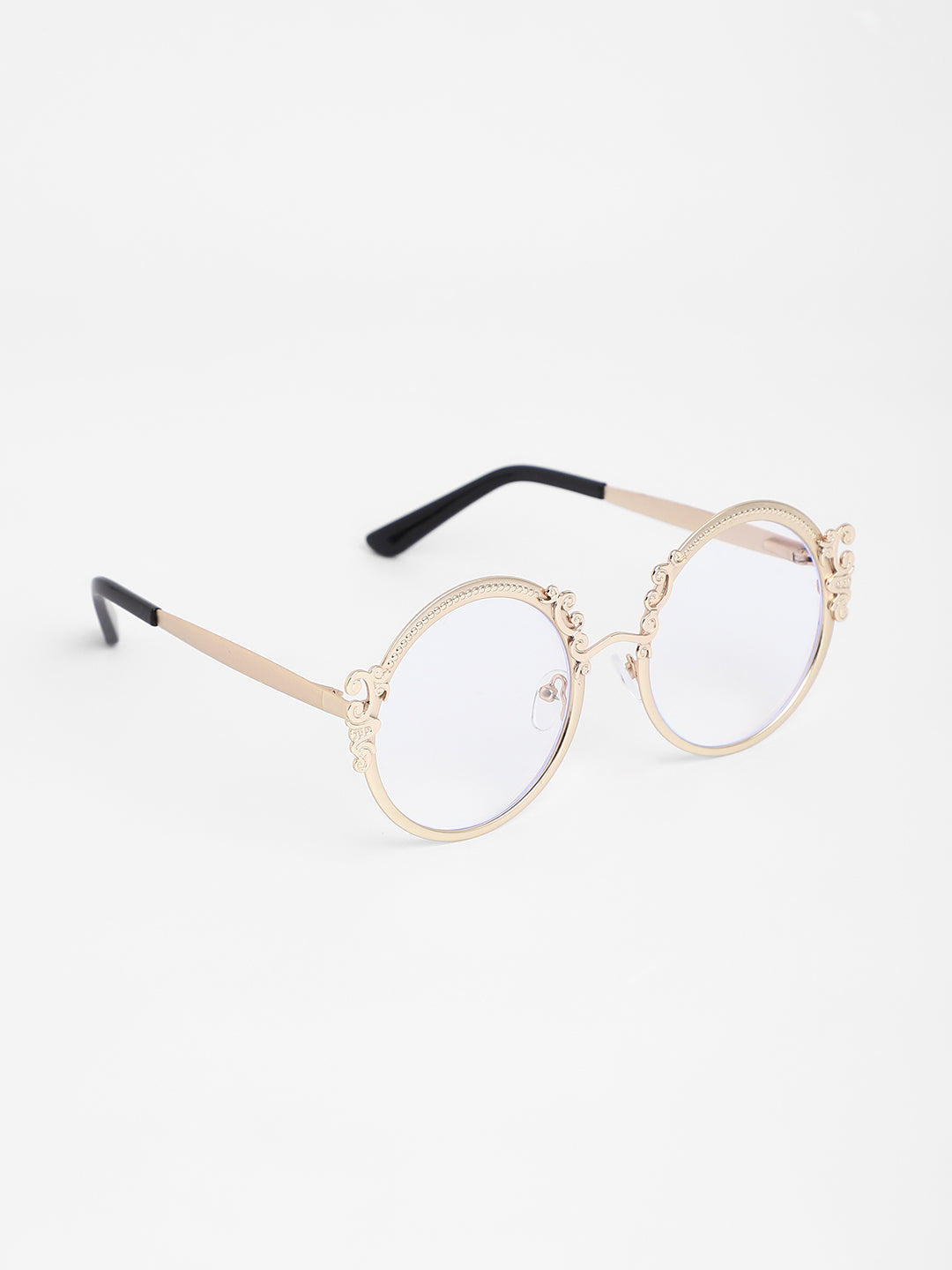 The Renaissance Round Sunglasses - Champayne Gold