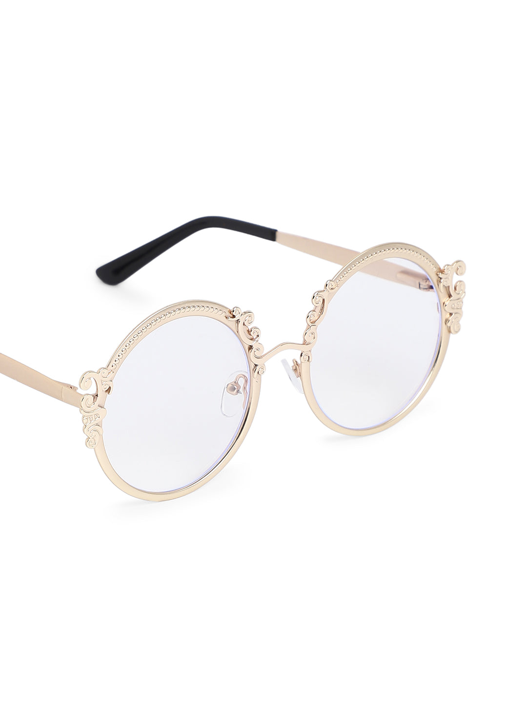 The Renaissance Round Sunglasses - Champayne Gold