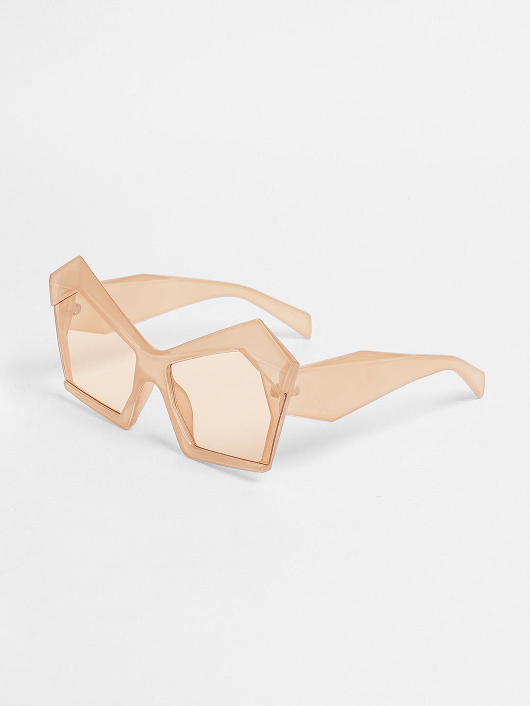 The Blade Geometric Sunglasses - Saltbox Beige