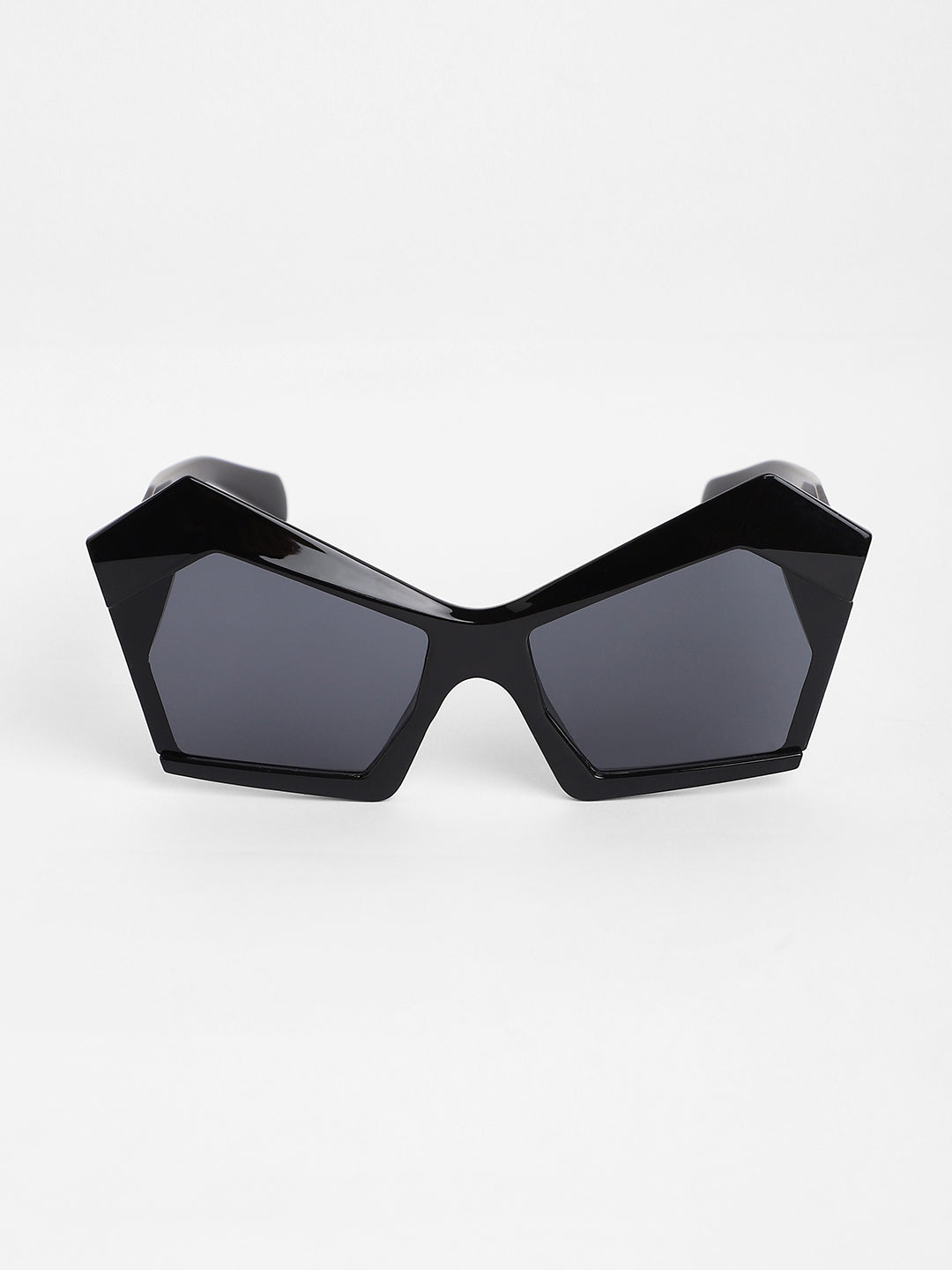 The Blade Geometric Sunglasses - Onyx Black