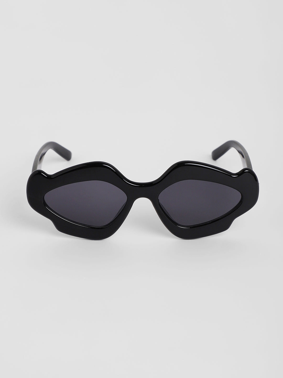 The Flame Cateye Sunglasses - Onyx Black