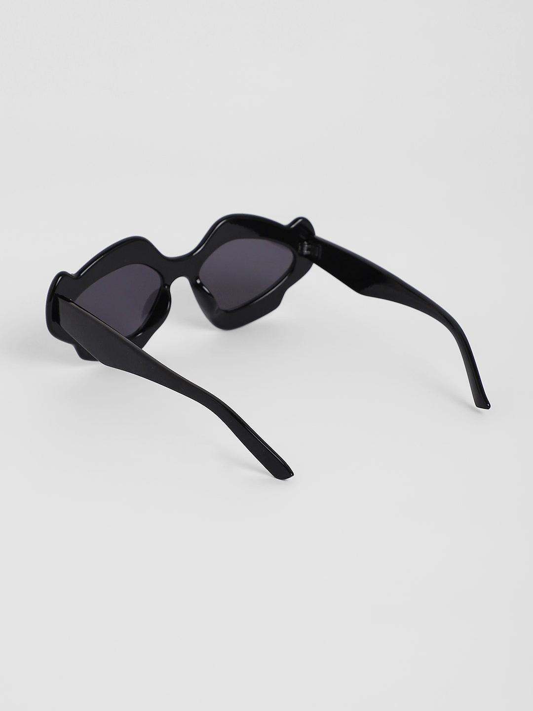 The Flame Cateye Sunglasses - Onyx Black