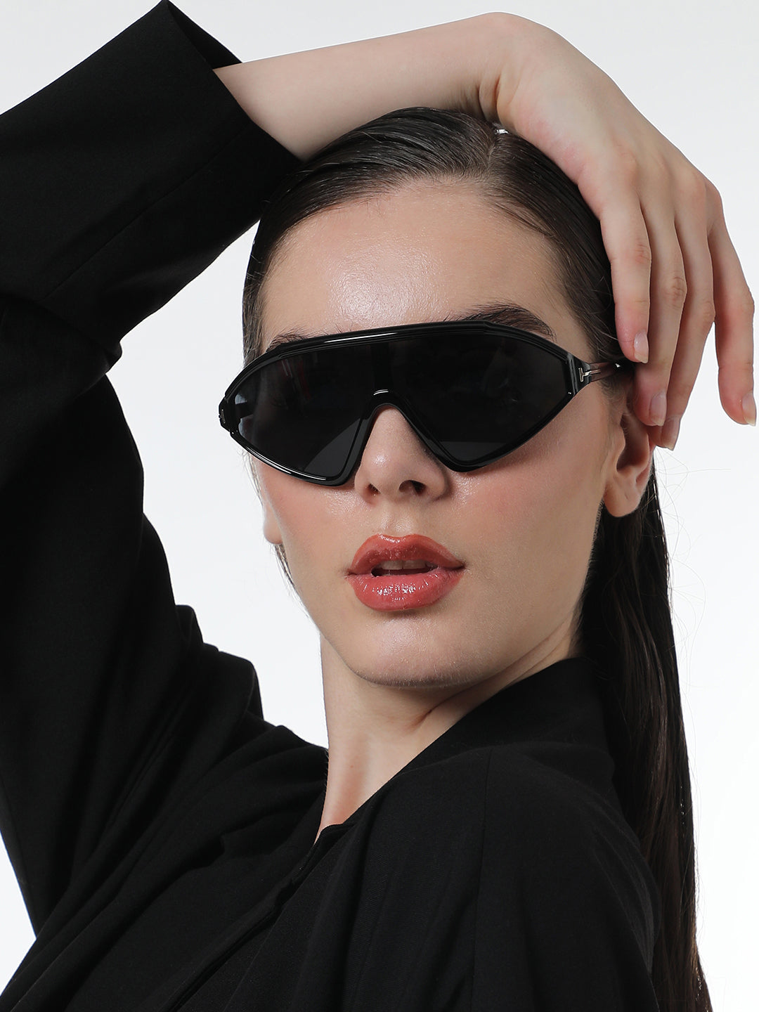 The Slope Shield Sunglasses - Onyx Black