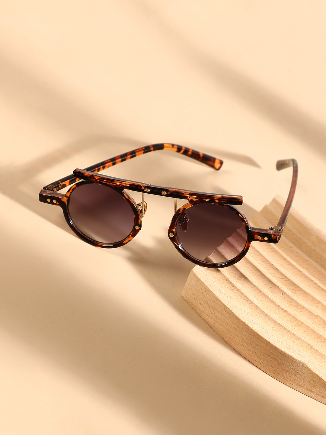 The Cirque Round Sunglasses - Coffee Brown