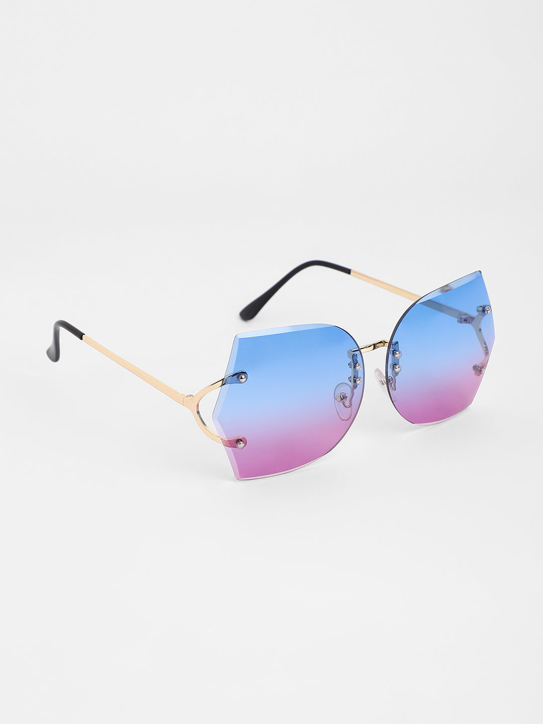 The Rave Butterfly Sunglasses - Prussian Blue