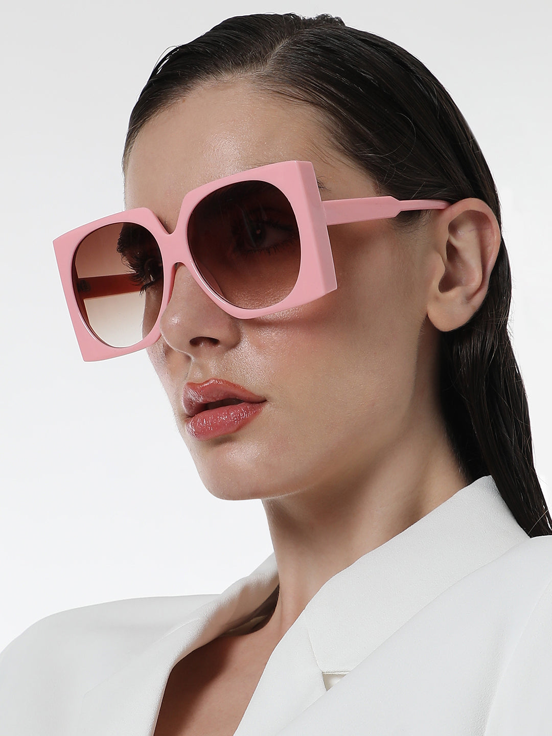 The Block Oversized Sunglasses - Bubblegum Pink