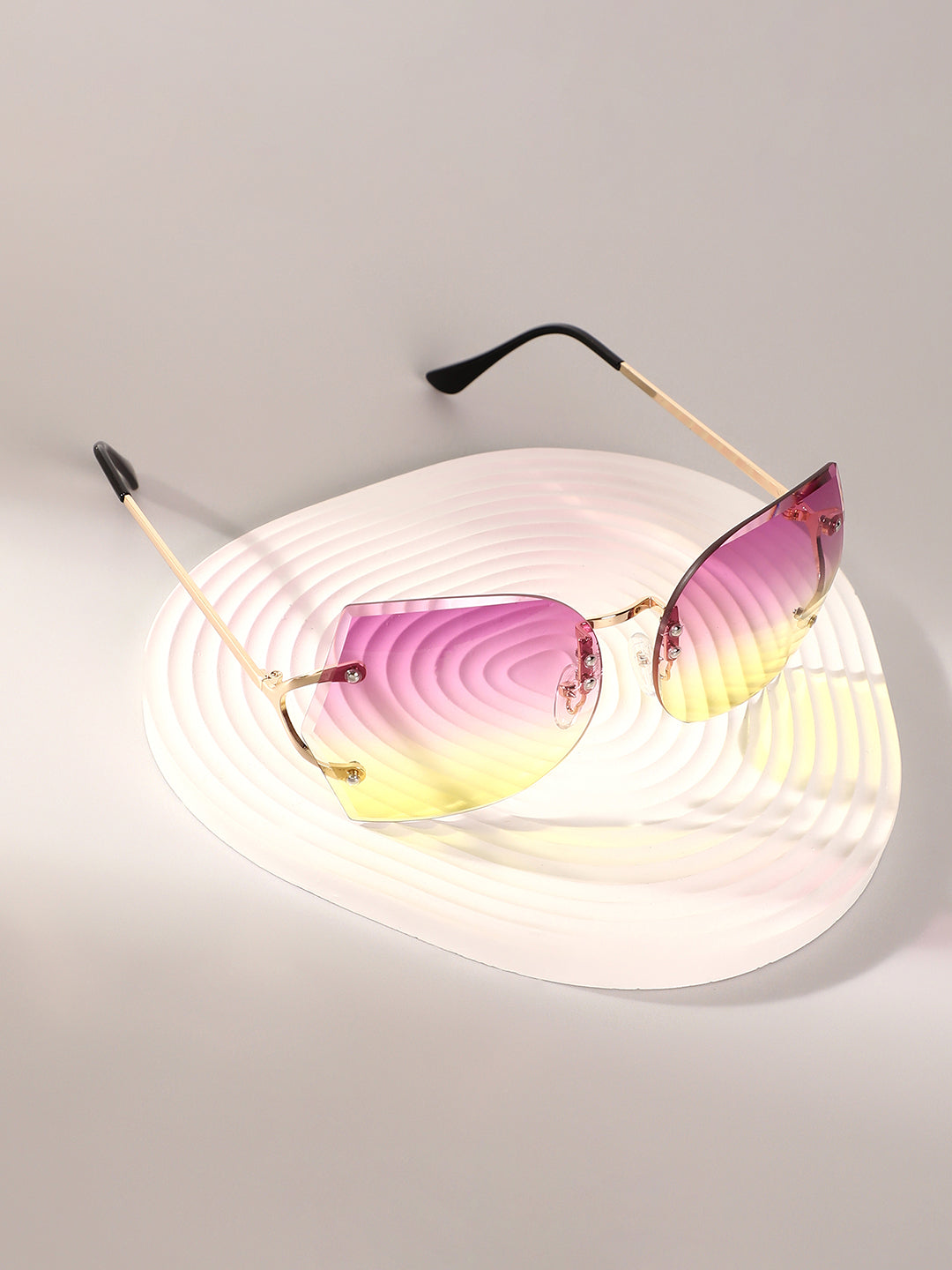 The Rave Butterfly Sunglasses - Fuschia Pink