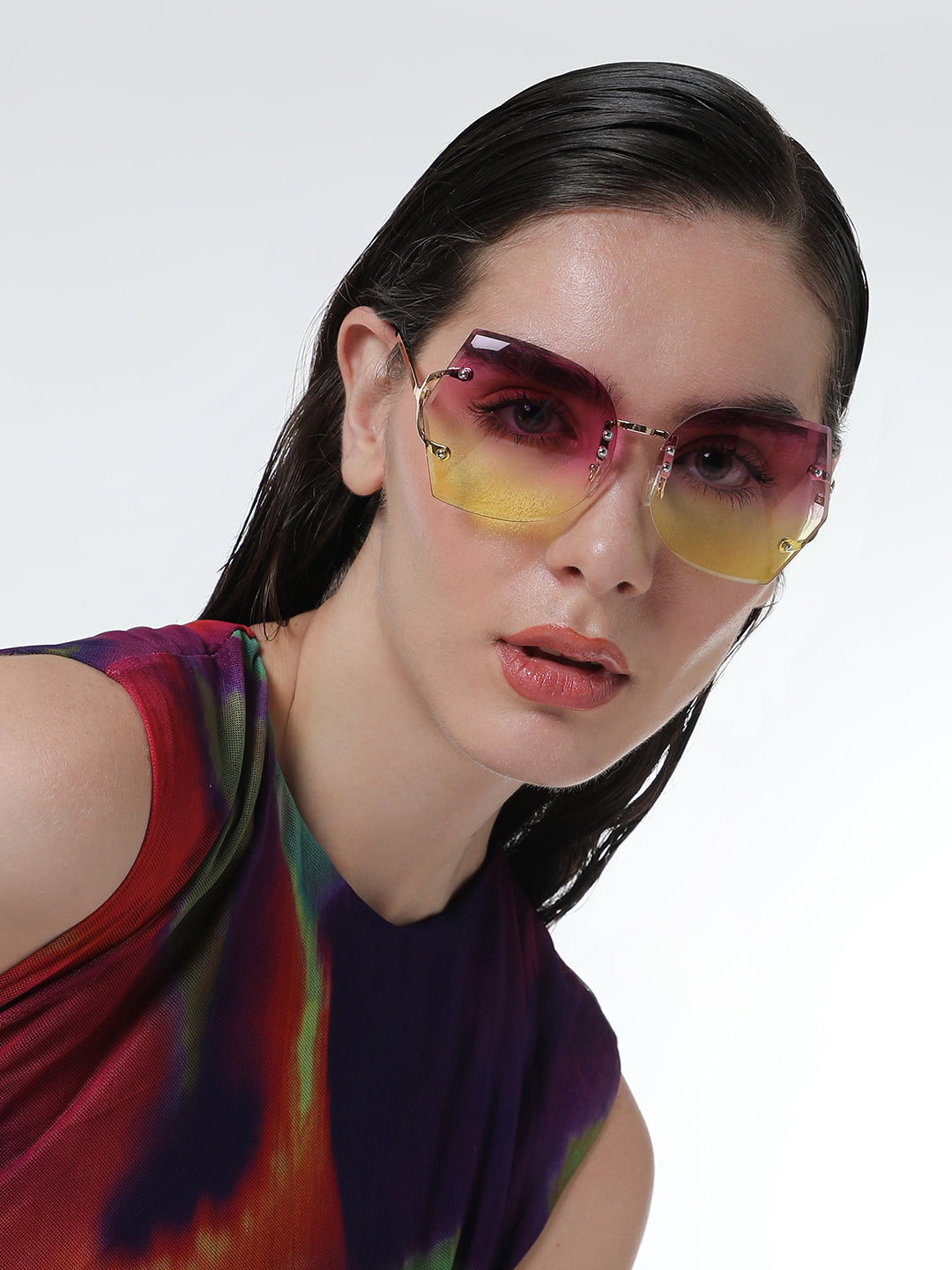 The Rave Butterfly Sunglasses - Fuschia Pink