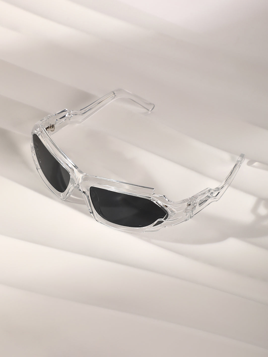 The Aspen Wrap Sunglasses - Transparent