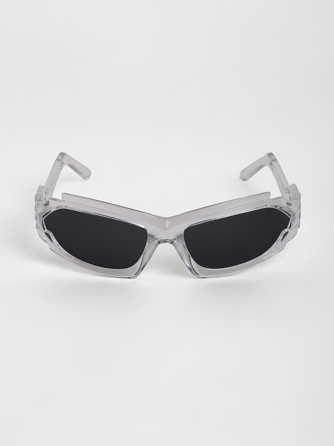 The Aspen Wrap Sunglasses - Transparent