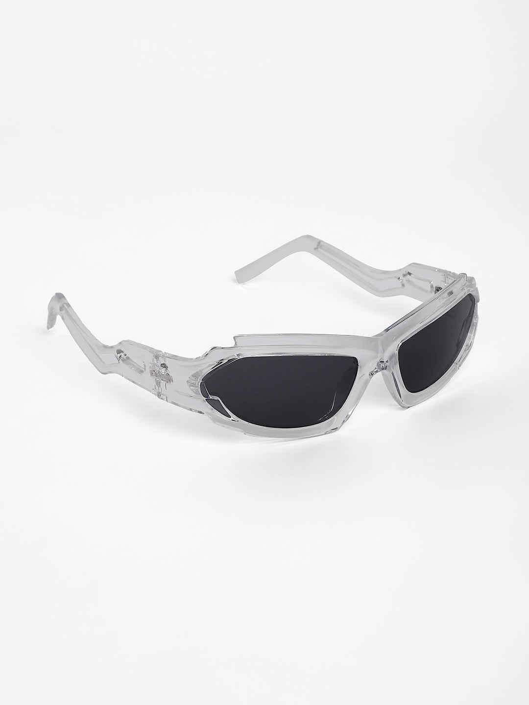 The Aspen Wrap Sunglasses - Transparent