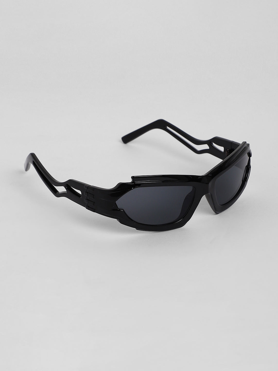 The Aspen Wrap Sunglasses - Onyx Black