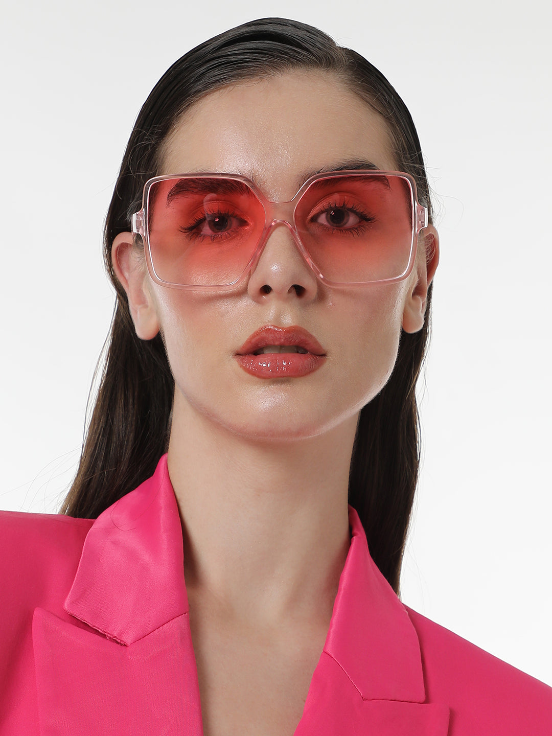 The Retro Butterfly Sunglasses - Ballet Pink