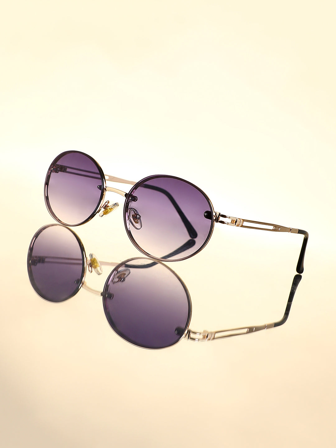 The Roma Oval Sunglasses - California Gold