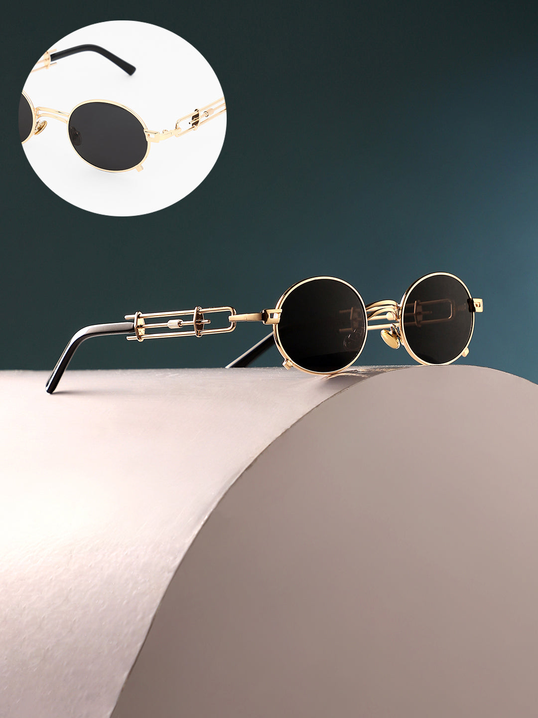 The Indie Round Sunglasses - Midnight Black