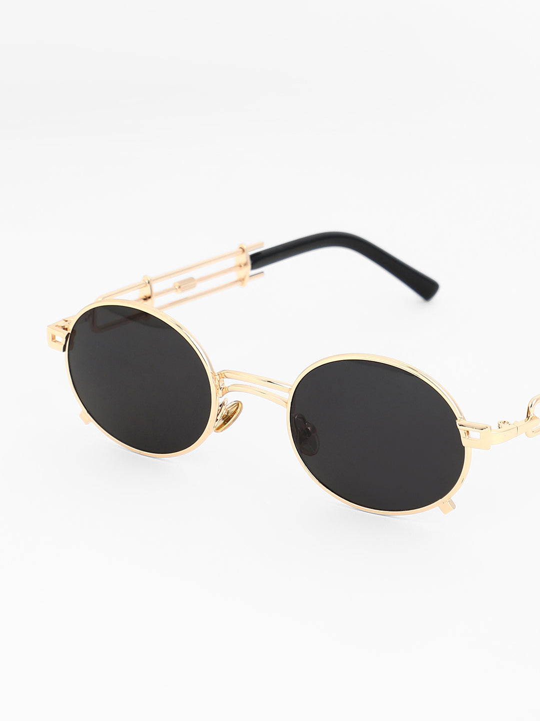 The Indie Round Sunglasses - Midnight Black