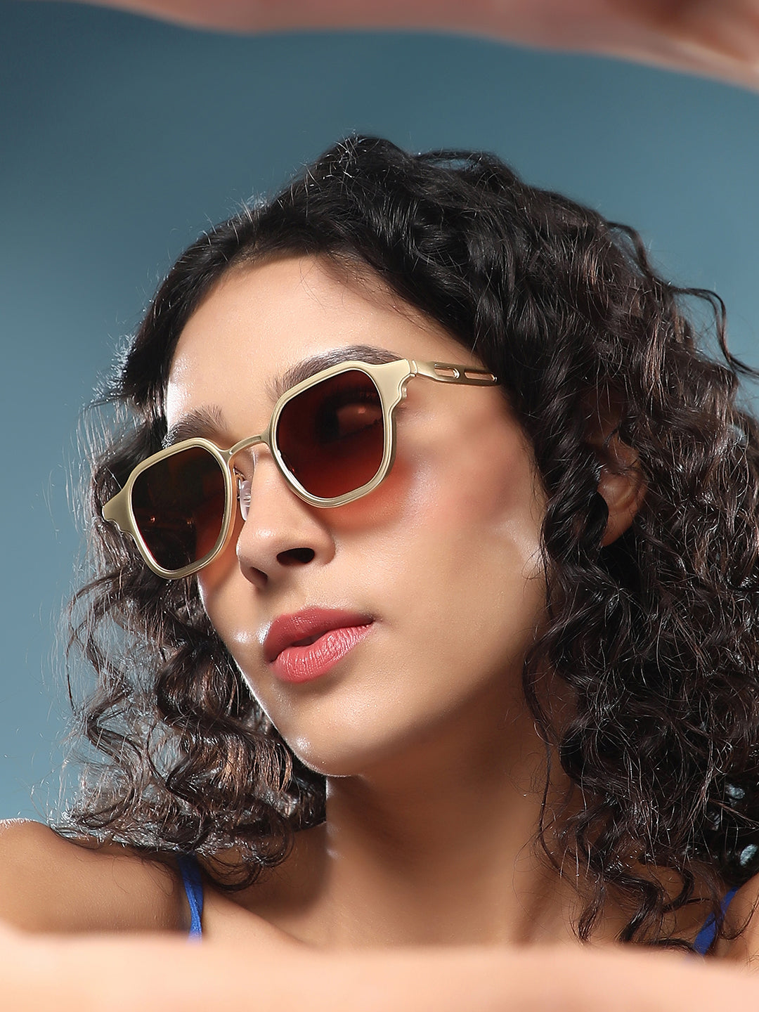 The Roman Wayfarer Sunglass - Califonia Gold