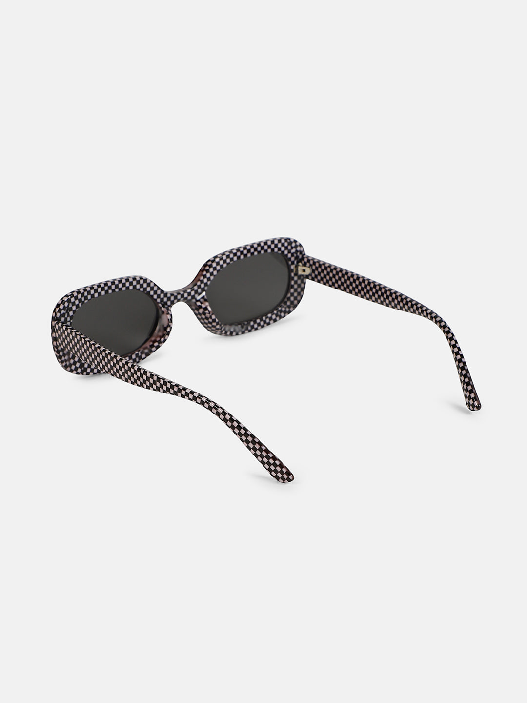 The Zany Retro Rectangular Sunglass - Onyx Black