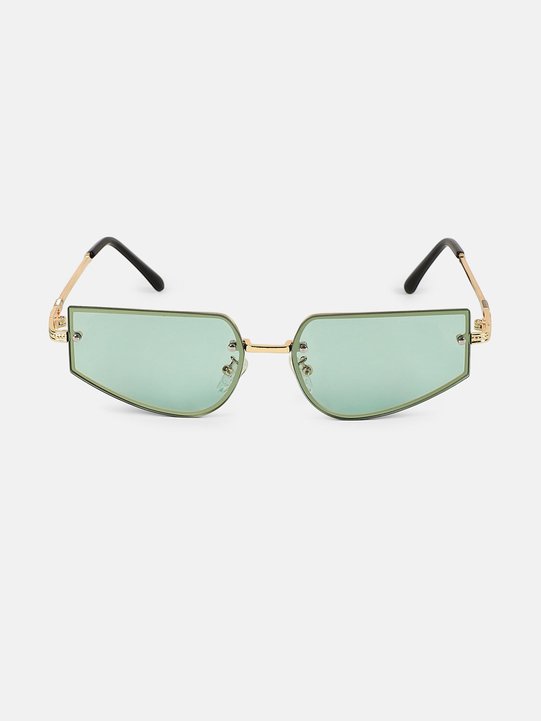 The Studio Rectangular Sunglass - Champayne Gold