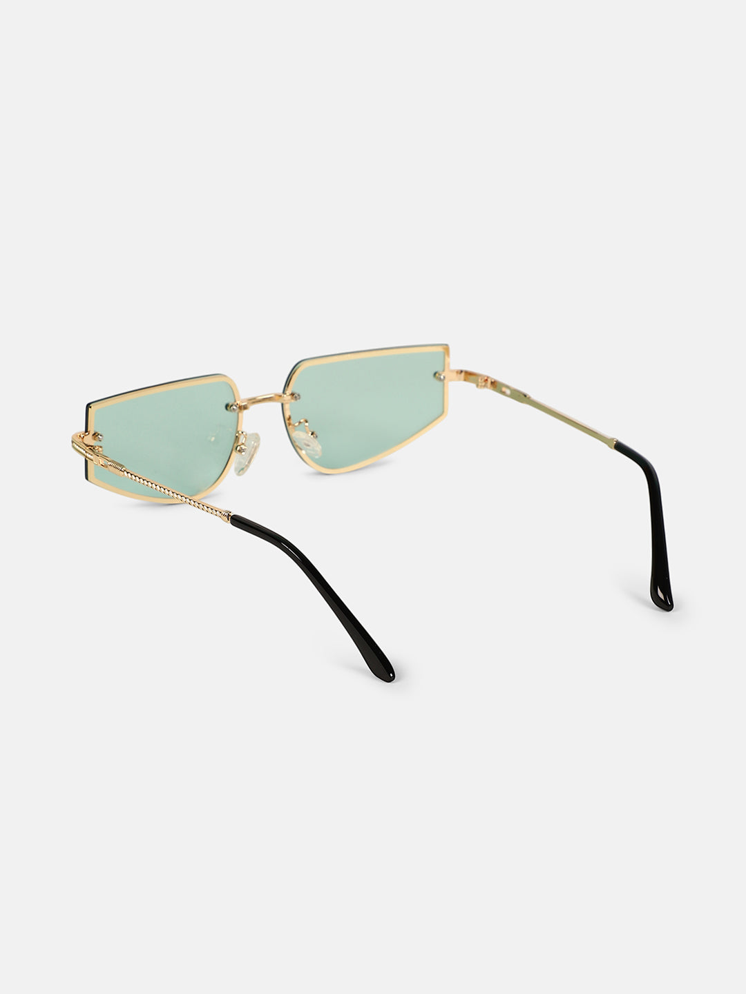 The Studio Rectangular Sunglass - Champayne Gold