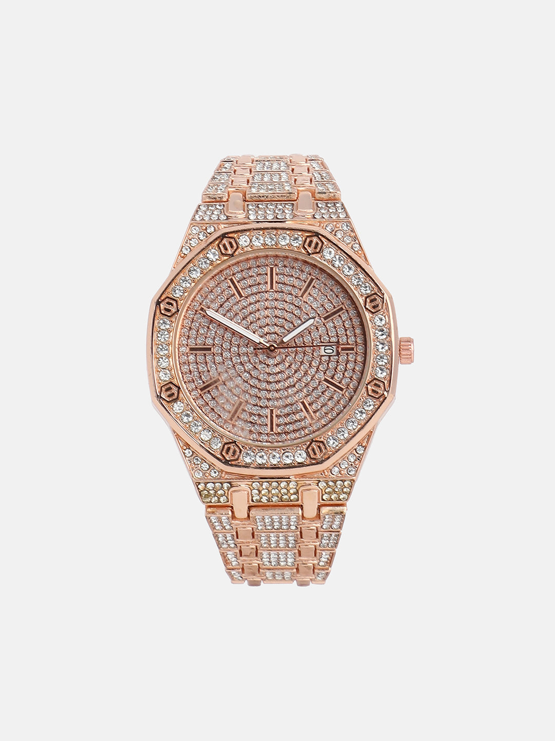 The Pompeii Round Watch - Rose Gold