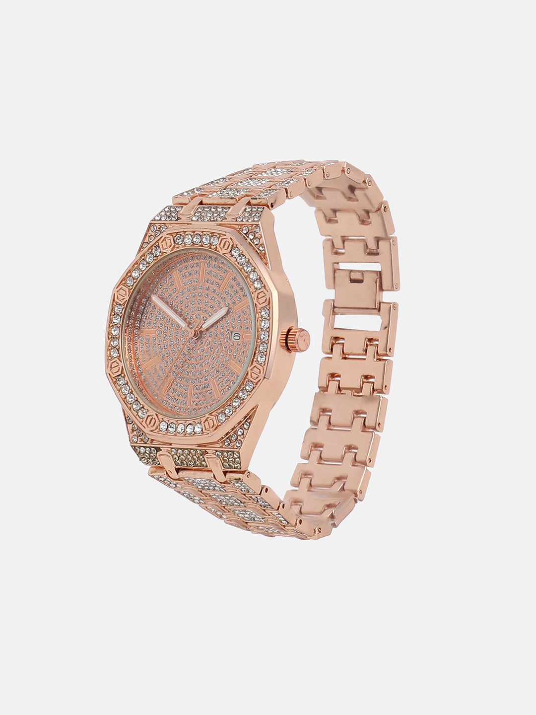 The Pompeii Round Watch - Rose Gold