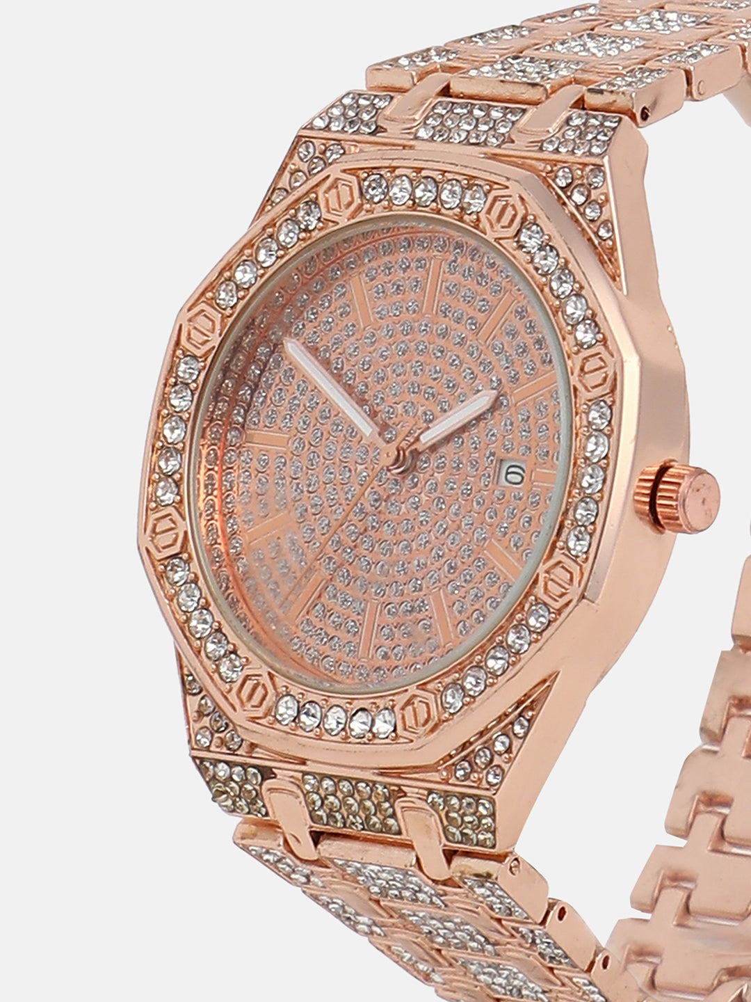 The Pompeii Round Watch - Rose Gold