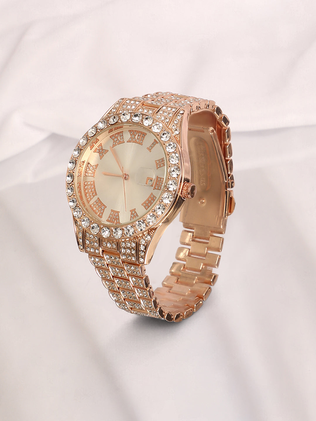 The Verona Round Watch - Rose Gold