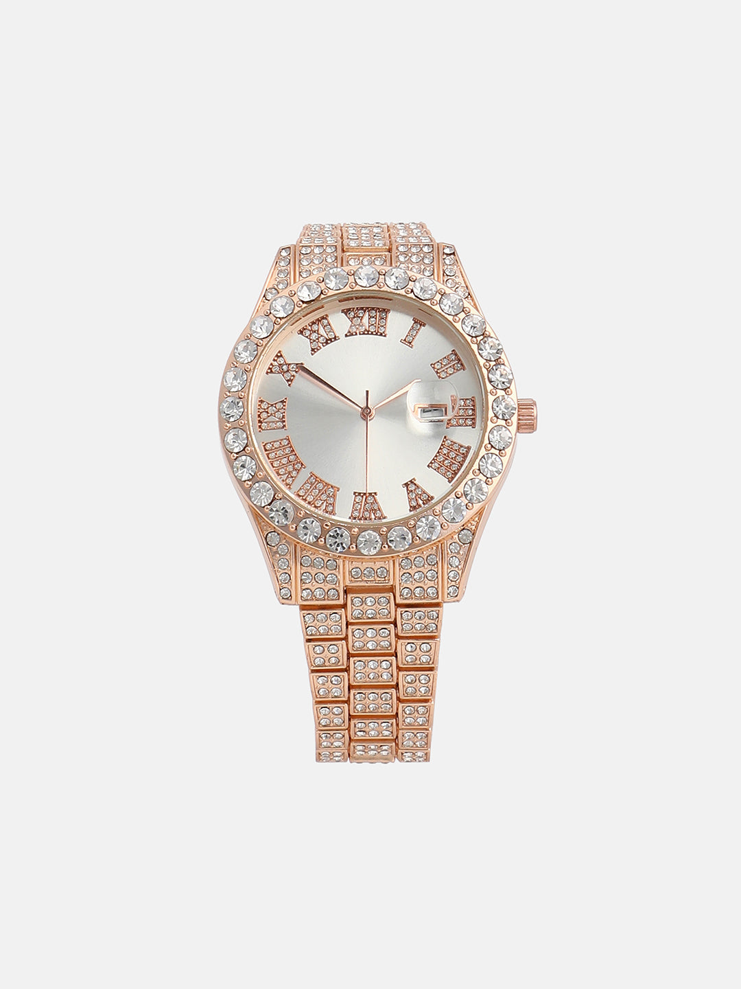 The Verona Round Watch - Rose Gold