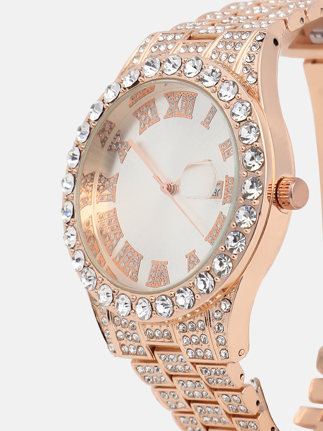 The Verona Round Watch - Rose Gold