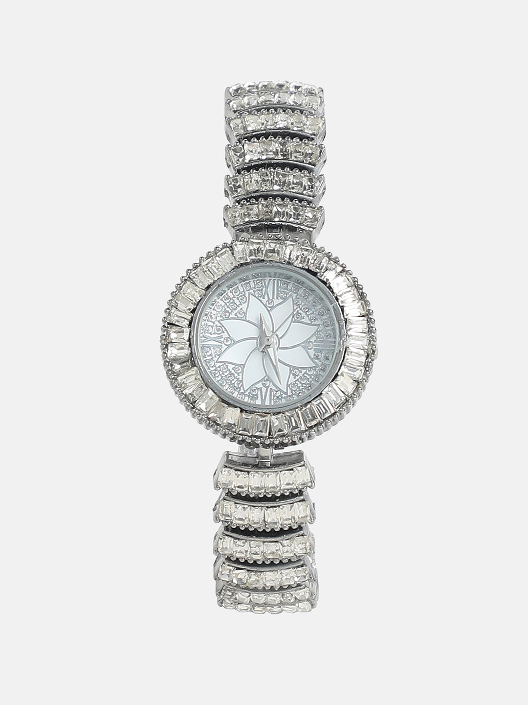 Embellished Flora Round Watch