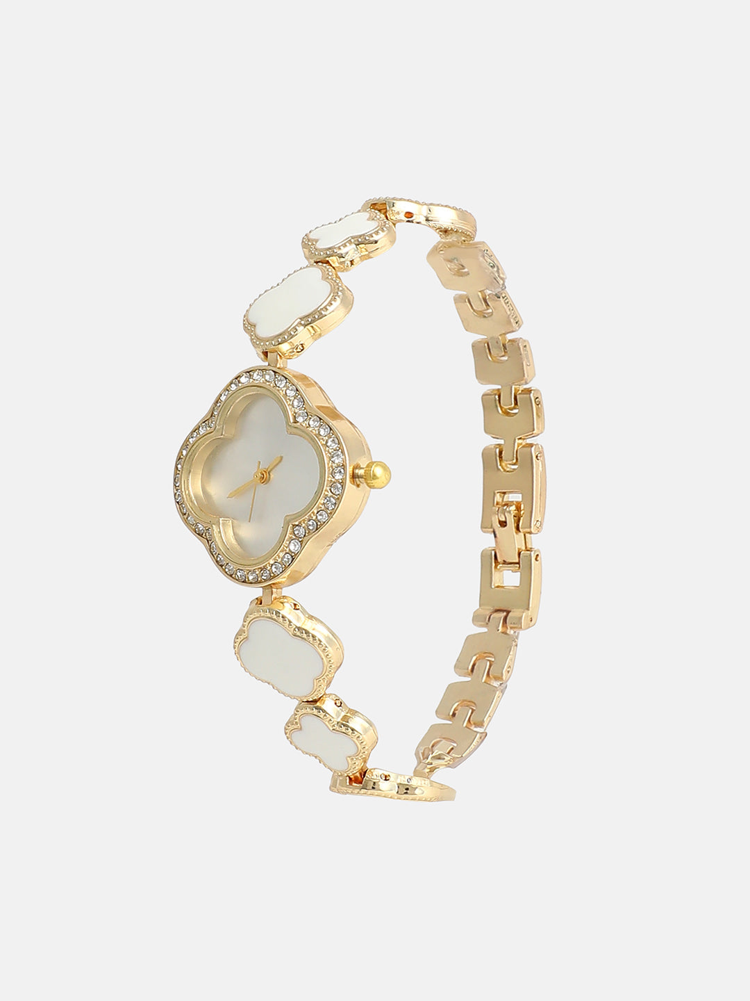 The Clover Watch - Ivory White