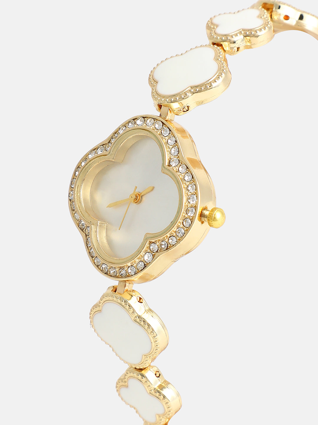 The Clover Watch - Ivory White