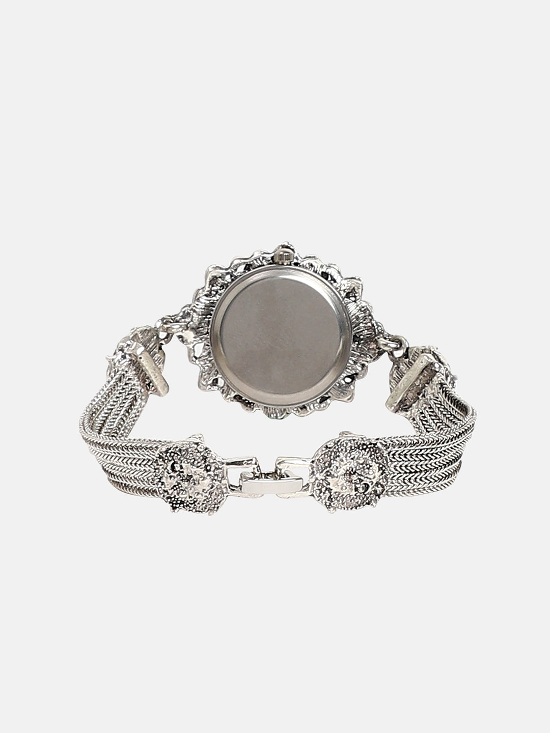 Women's The Stone Chainlink Oval Watch - Antique Silver