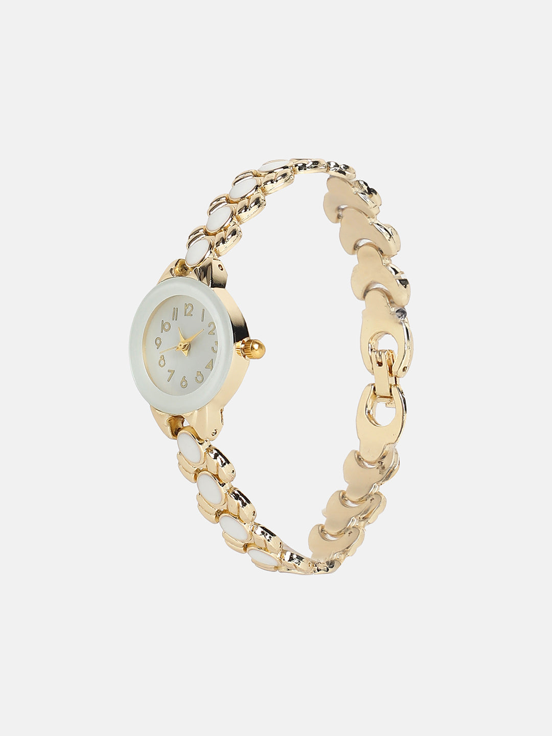 The Enamel Round Watch - California Gold