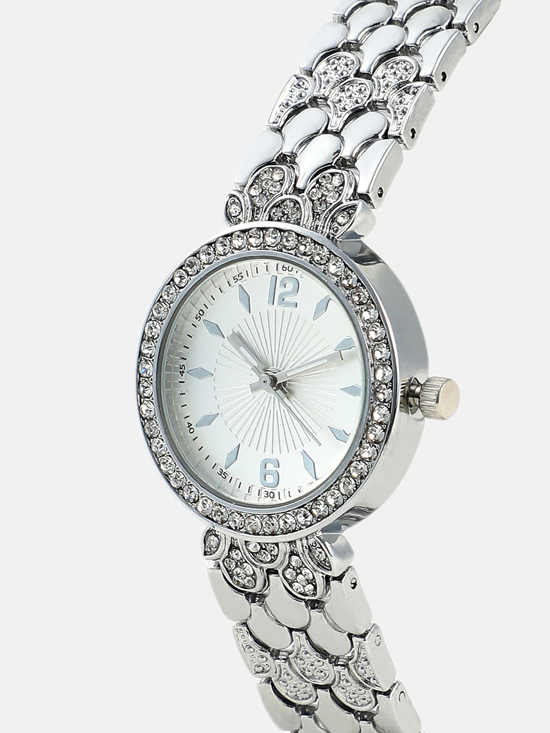 The Scalex Gem Round Watch - Metallic Silver