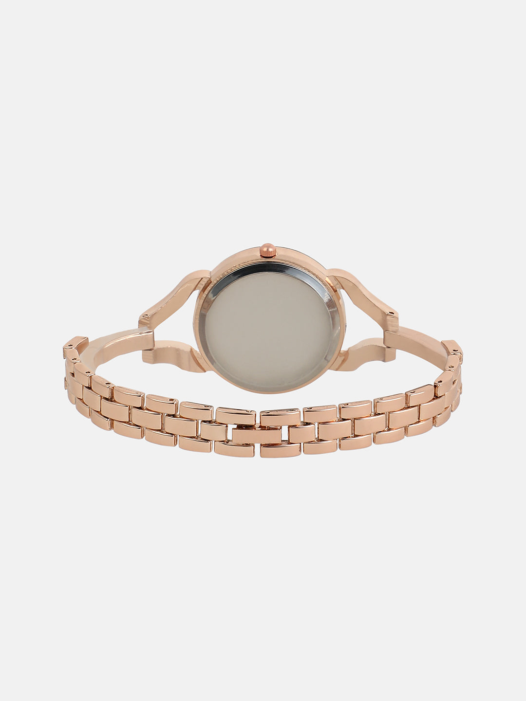 The Celeste Roman Round Watch - Rose Gold