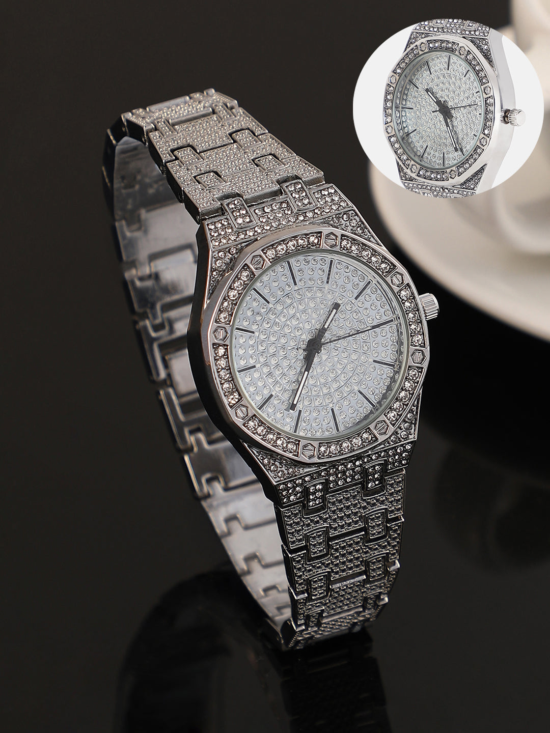 The Vérazzi Cushion Watch - Metallic Silver