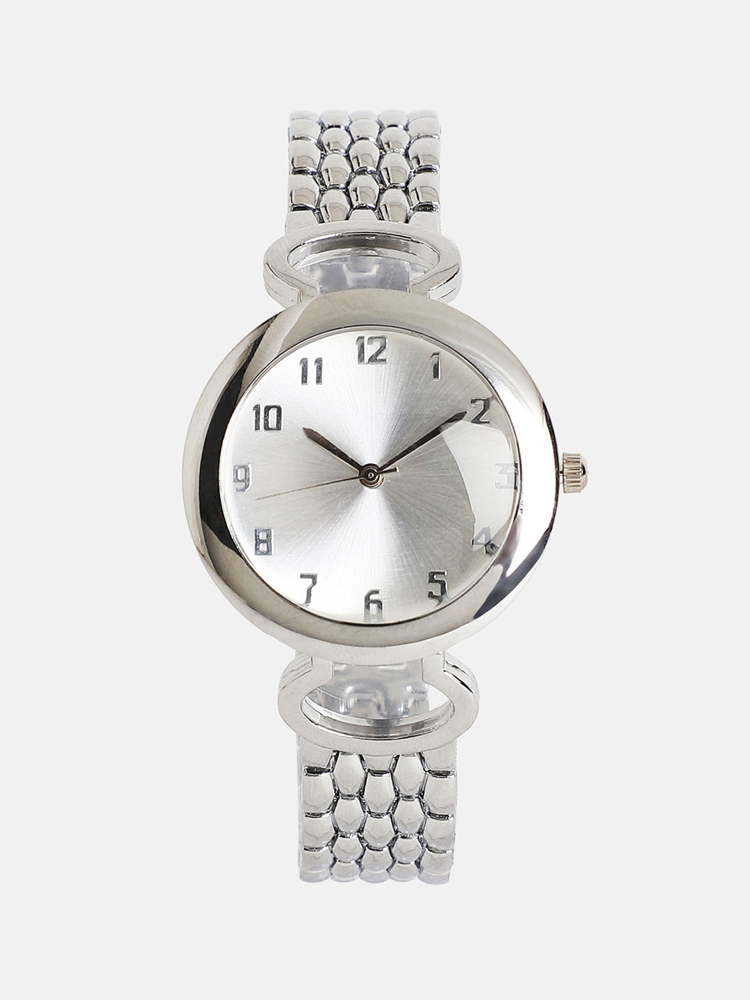 The Byzantine Round Watch - Metallic Silver