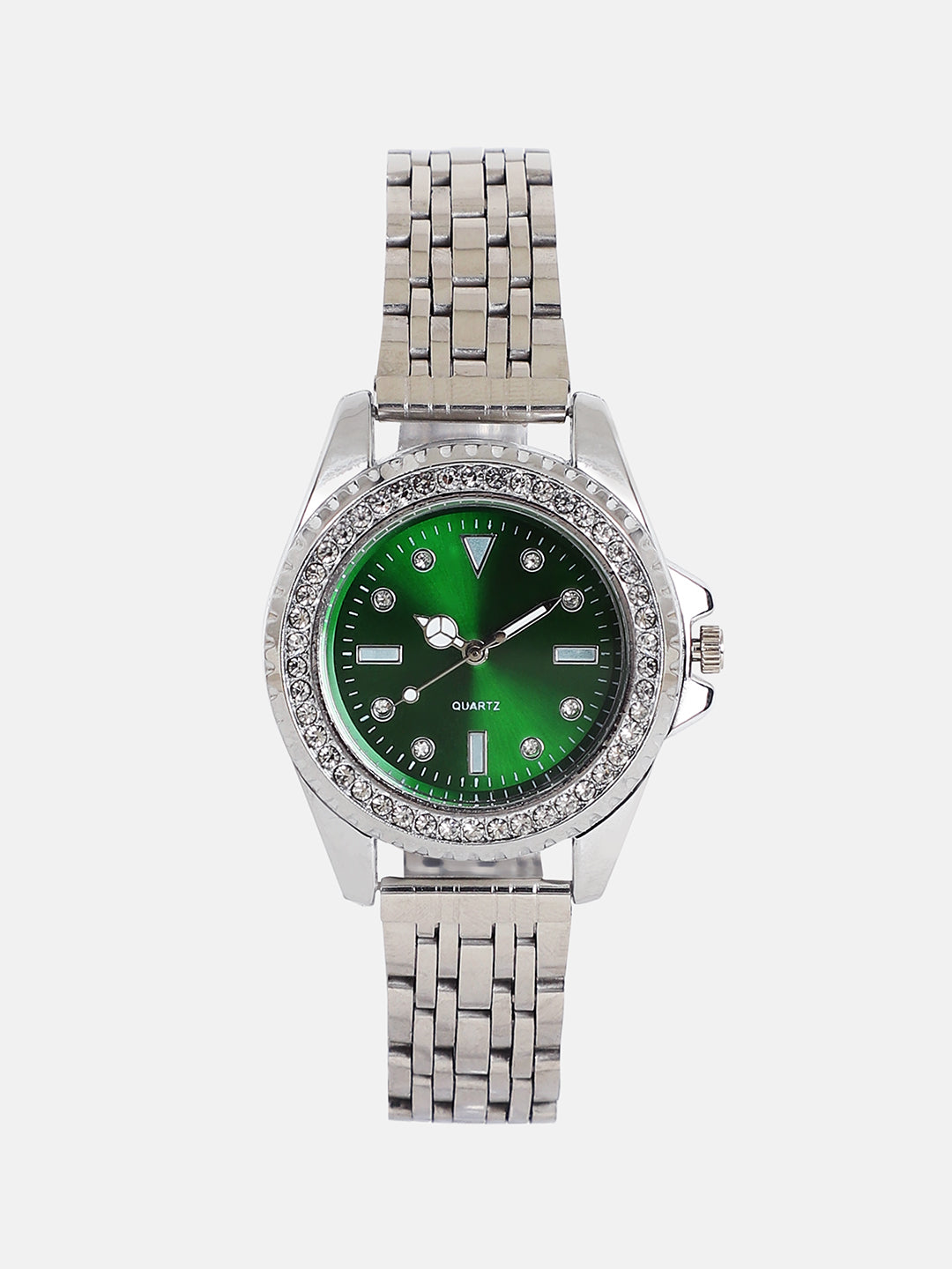 The Kinova  Round Watch - Metallic Silver