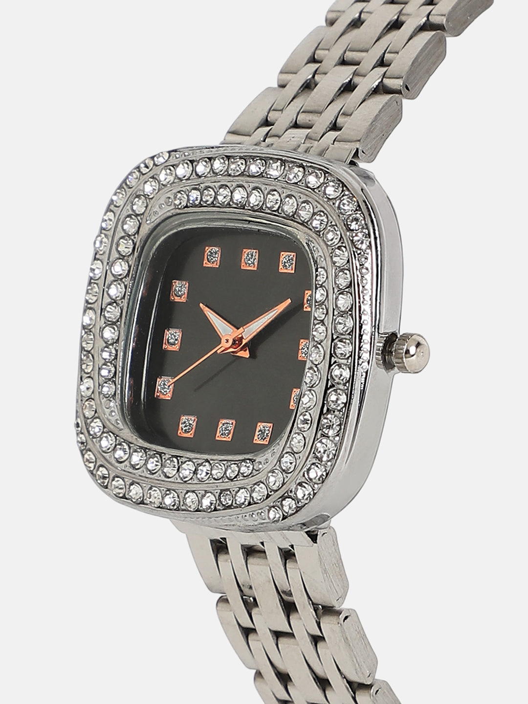 The Jolie Vortex Square Watch - Midnight Black