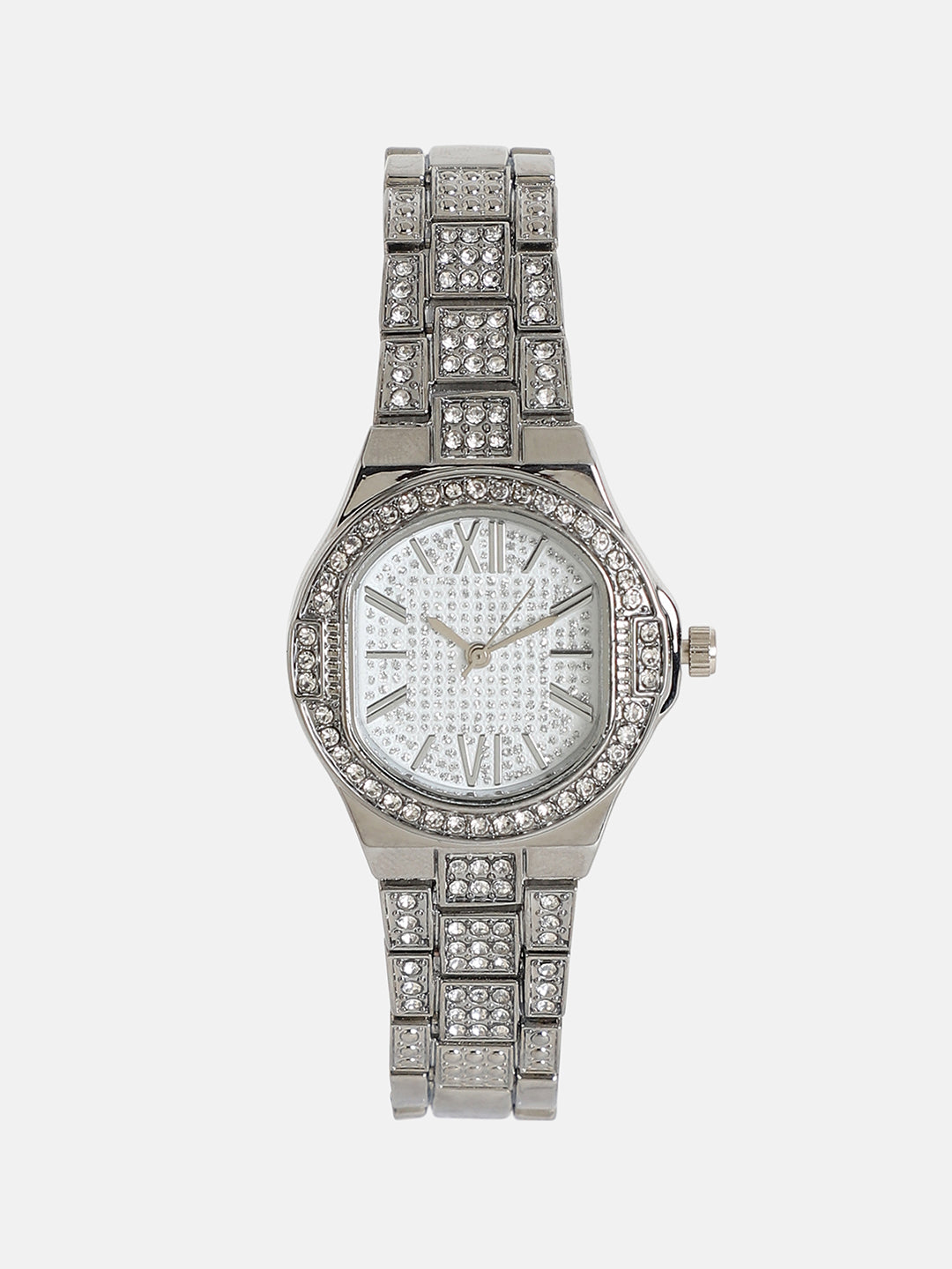 The Hélios Cushion Watch - Metallic Silver