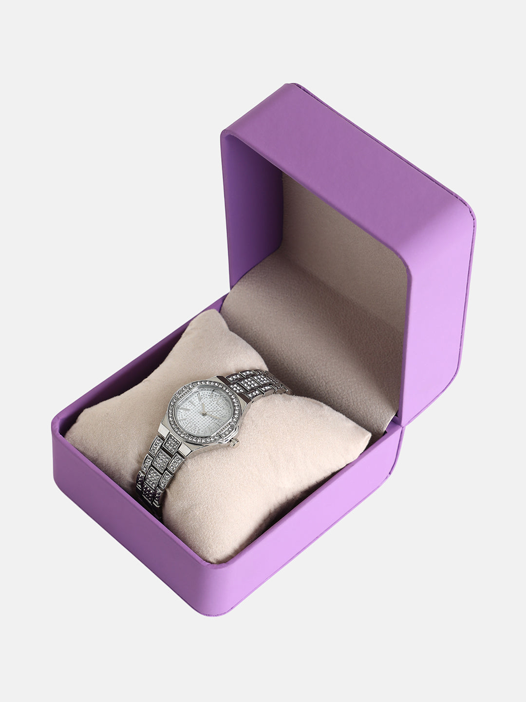 The Hélios Cushion Watch - Metallic Silver