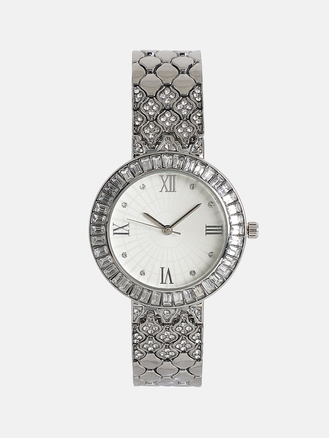 The Bijou Serpenti Round Watch - Metallic Silver