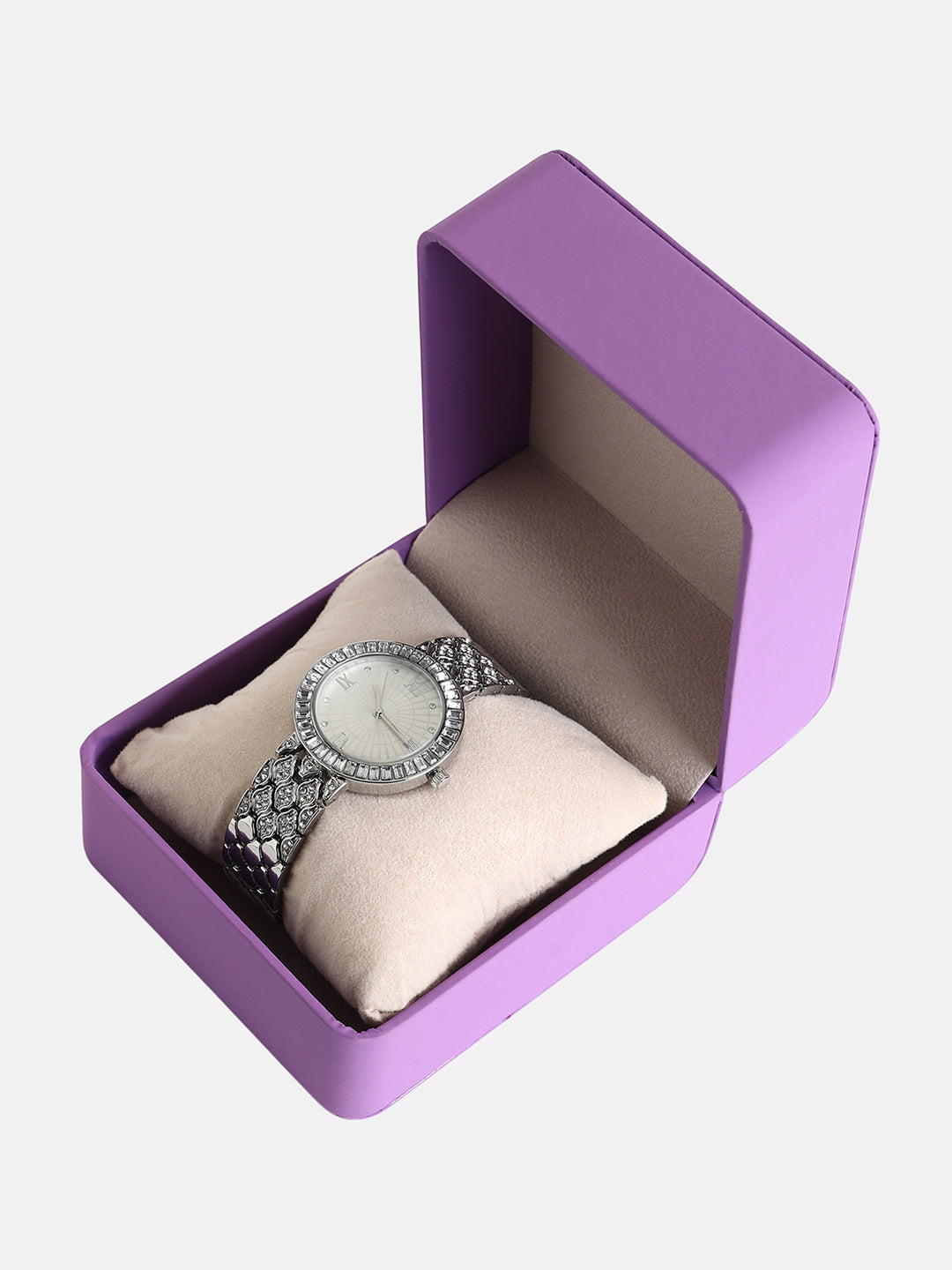 The Bijou Serpenti Round Watch - Metallic Silver